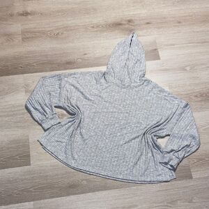AMERICAN EAGLE OVERSIZED RIBBED PLUSH HOODIE